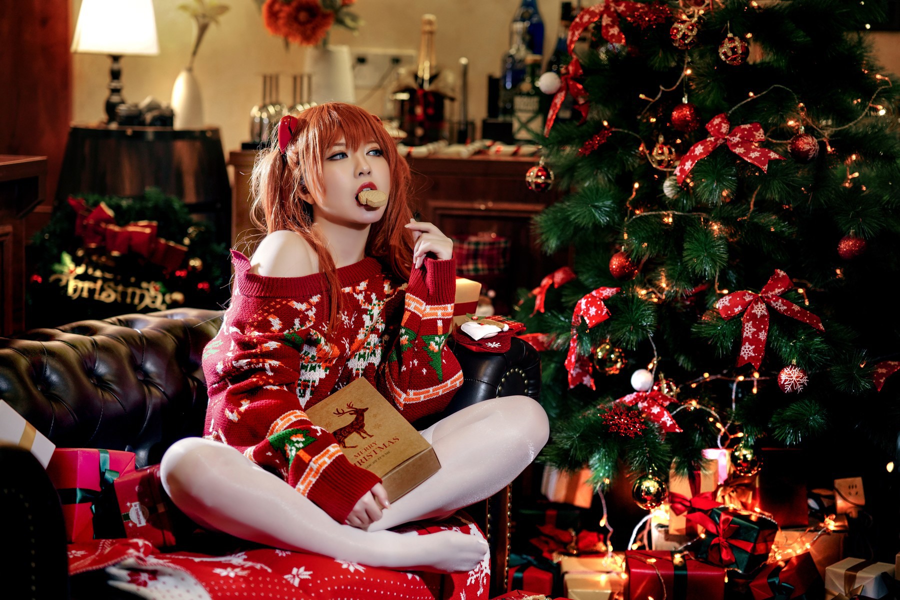 Cosplay 半半子 式波・ASUKA Christmas 6