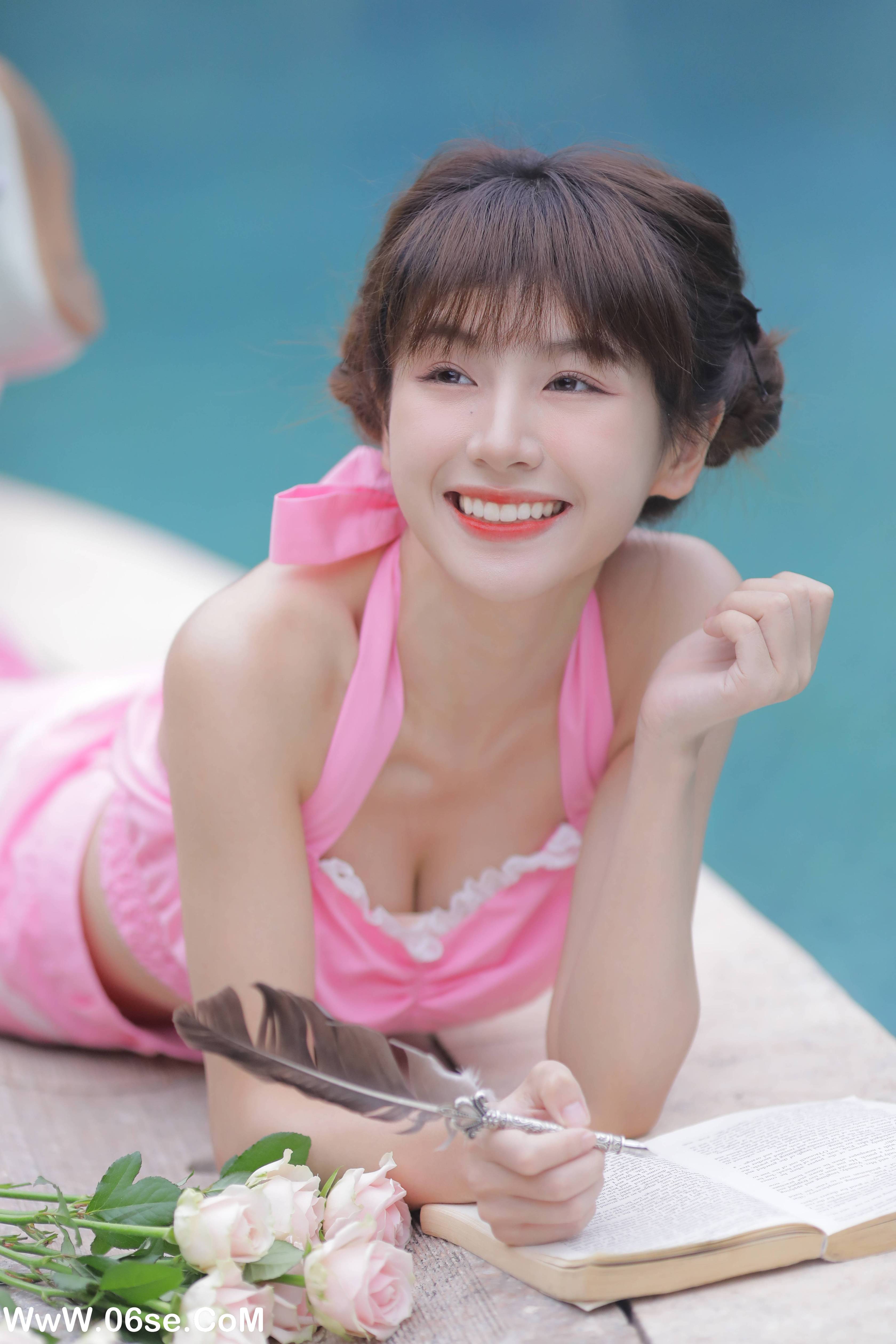 图片[15]-[YITUYU艺图语]2022.11.21 粉色背带裤 顾林x[31+1P／356MB]-六色网