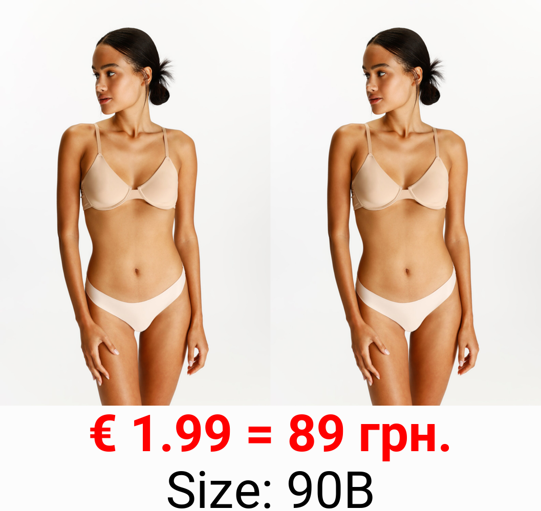 Pack of 2 non-padded bras