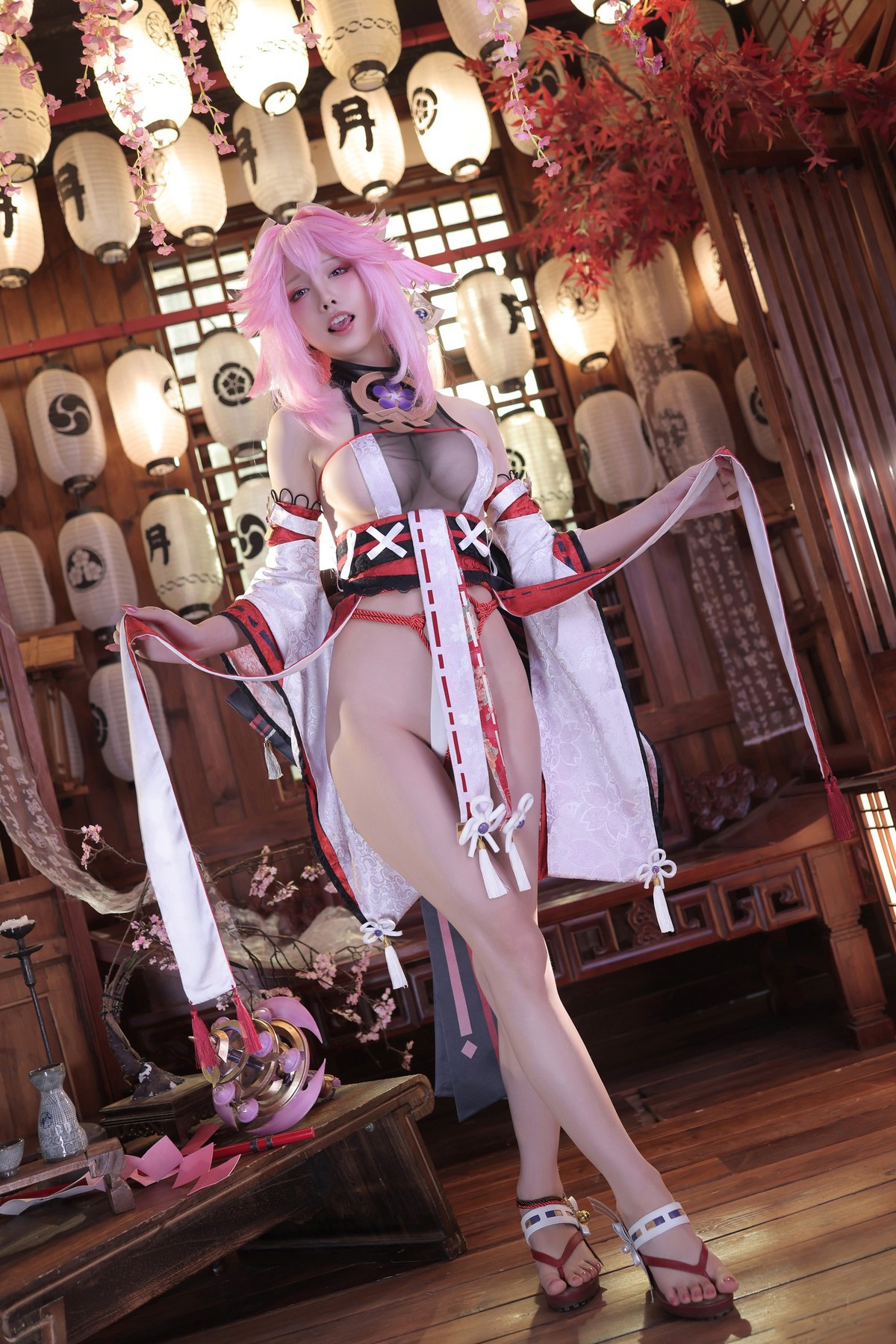 Cosplay 水淼Aqua 新原神八重神子 Set.01 4