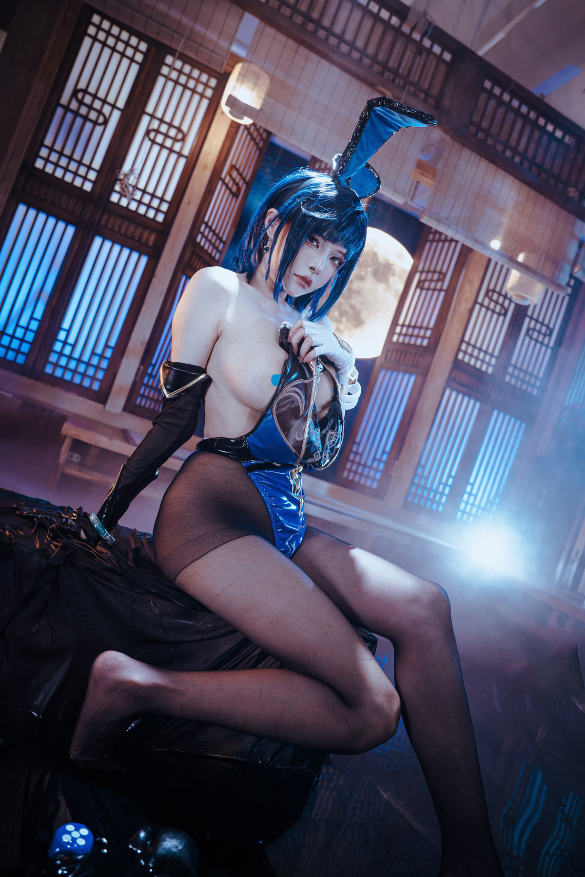 Cosplay 夏小秋秋秋 夜兰 兔女郎 Set.01 43