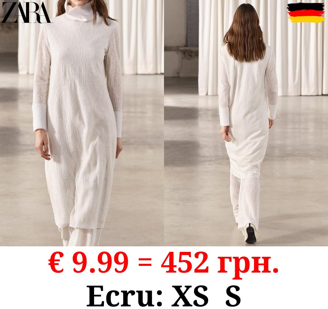 ZW COLLECTION JACQUARD WOOL BLEND DRESS