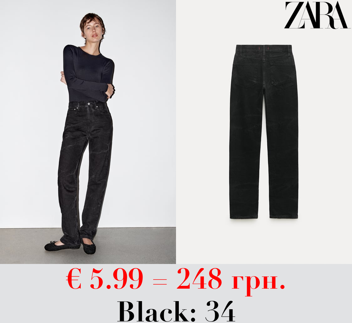 ZW COLLECTION RELAXED MID-RISE JEANS
