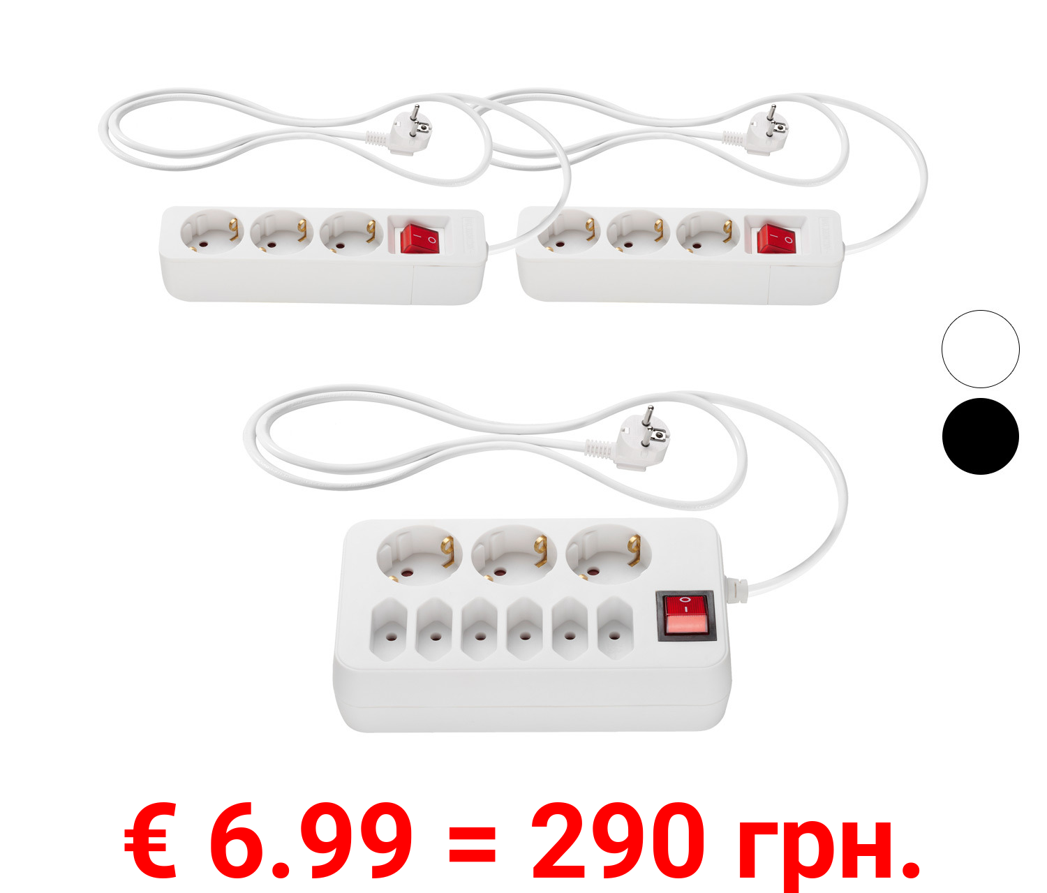 SILVERCREST® Tischsteckdosenleisten, mit Shutter