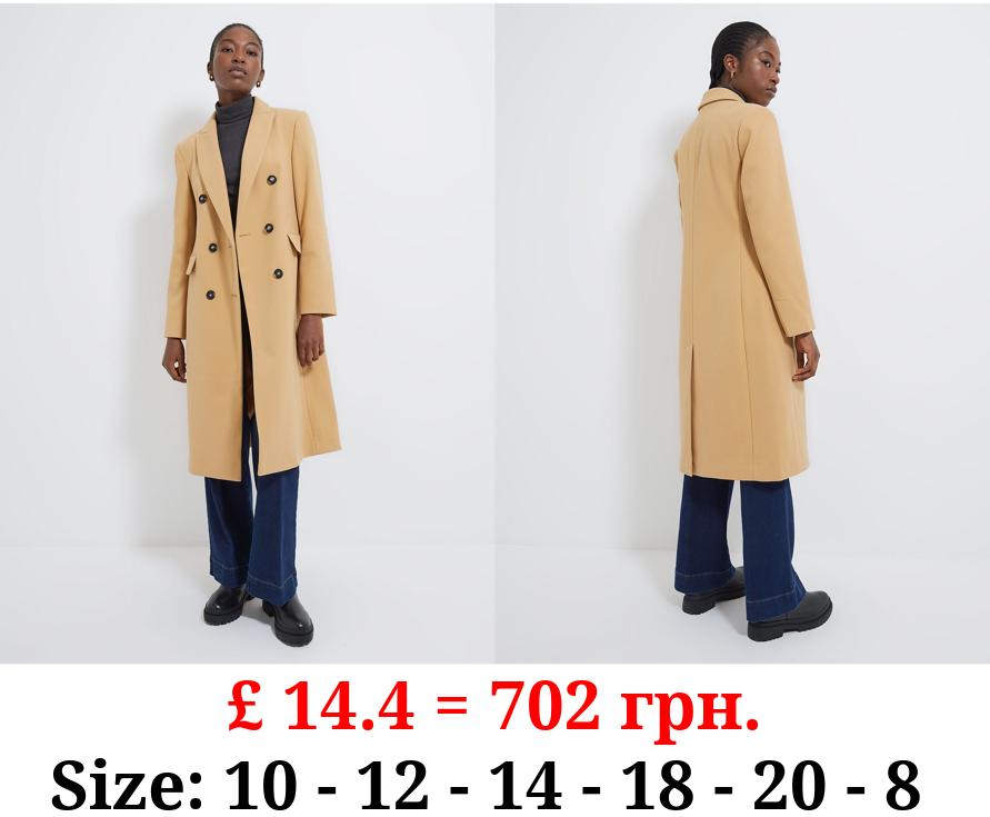 Camel Formal Longline Coat