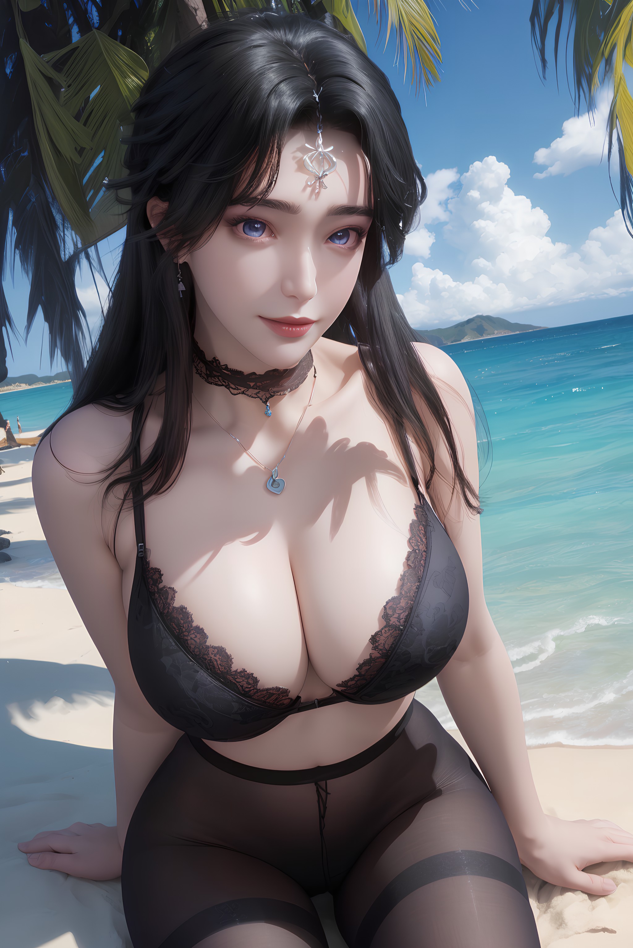图片[23]-仙逆 周紫虹 海边内衣写真-六色网