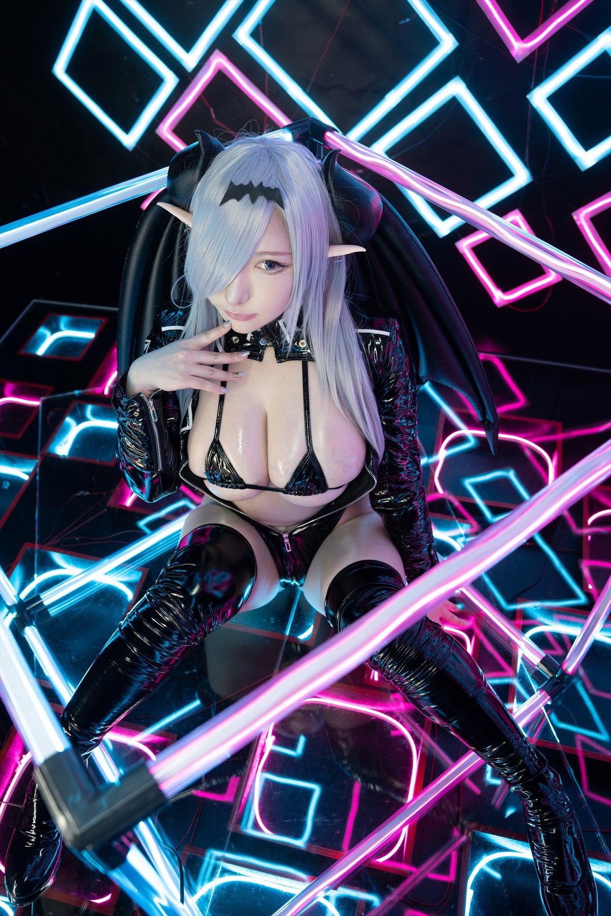 Cosplay SAKUサク See-through Bunny Succubus Set.04 16