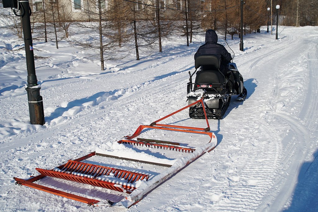 Лыжню на 1,5 км обустраивают в хабаровском парке «Динамо»
