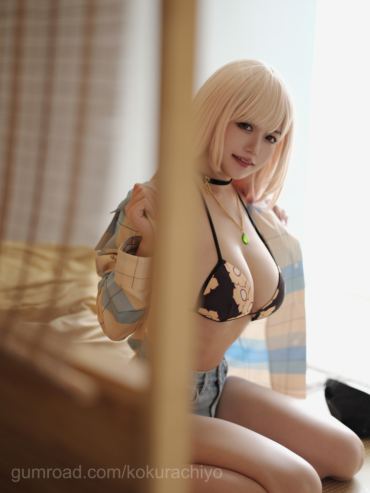 Cosplay 小仓千代w 喜多川海夢泳装 5