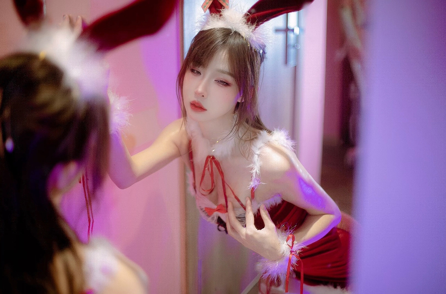 Cosplay 余多多Dudu 圣诞特辑 12