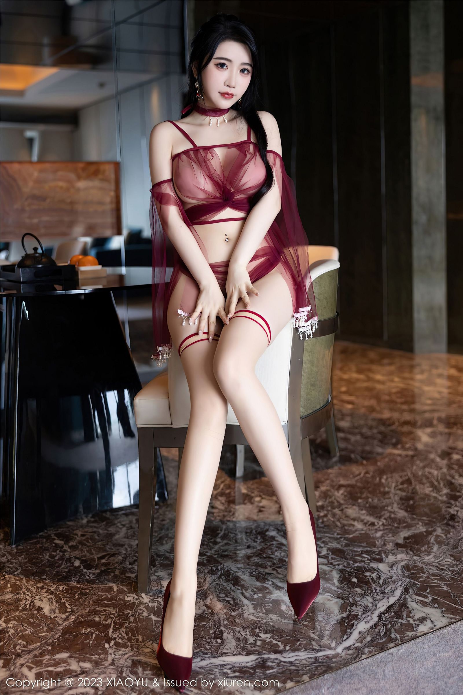 图片[53]-[XIAOYU画语界] 2023.04.19 NO.1010 Cherry樱桃酱 杭州旅拍-六色网