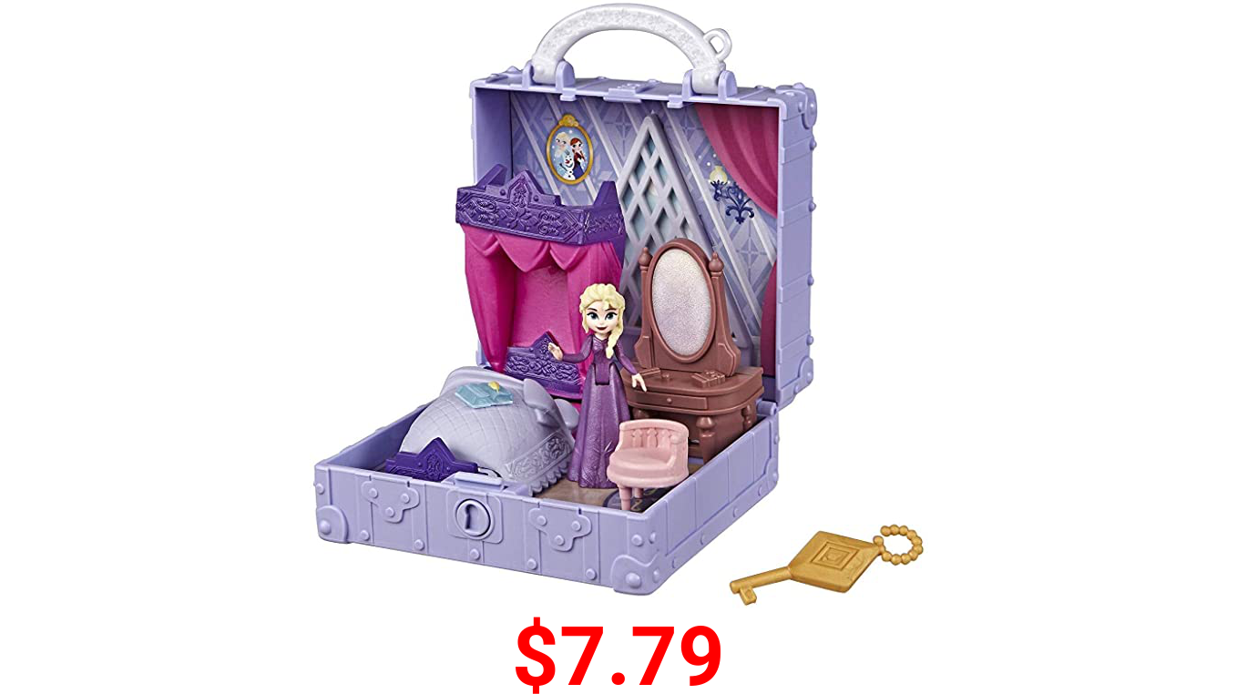 Disney Frozen Pop Adventures Elsa's Bedroom Pop-Up Playset with Handle, Including Elsa Doll, Diary, Chair, & Blanket Accessories - Toy for Kids Ages 3 & Up
