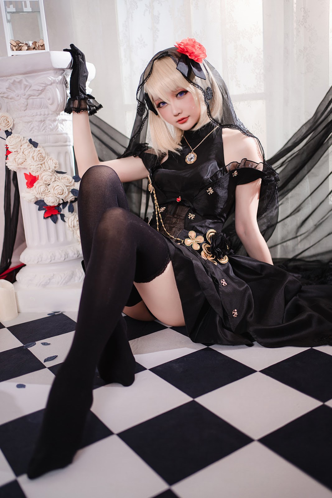 Cosplay 星之迟迟Hoshilily Z23婚纱 17