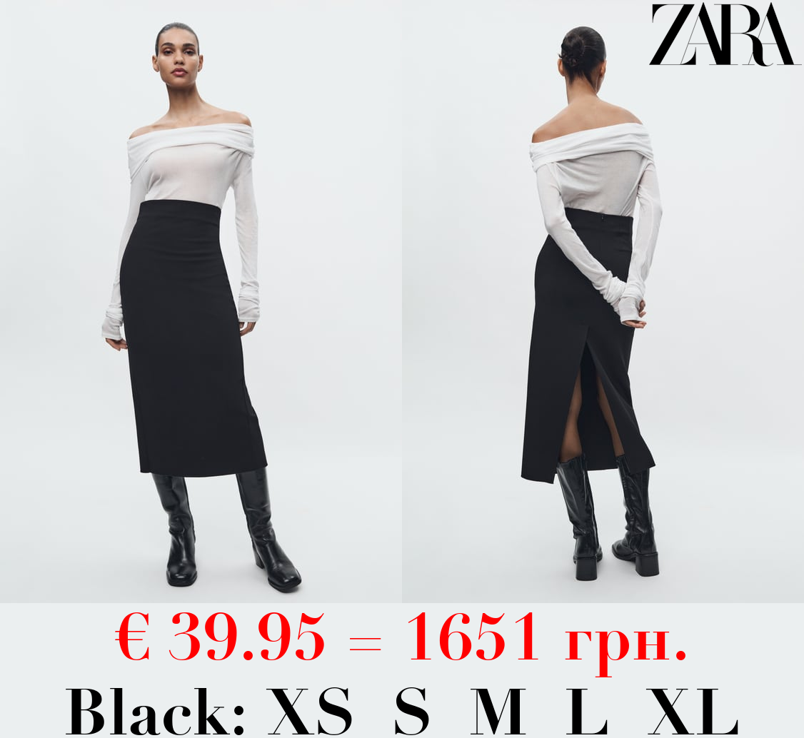 ZW COLLECTION FITTED MIDI SKIRT