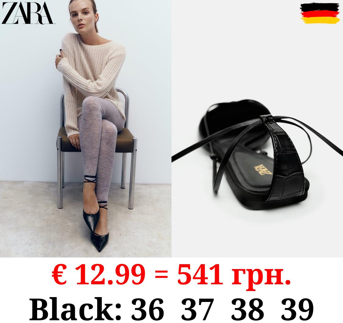 LACE-UP SLINGBACK SHOES