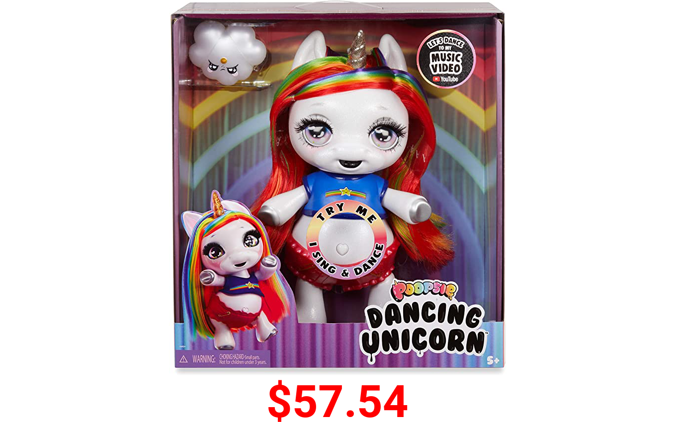 Poopsie Dancing Unicorn Rainbow Brightstar – Dancing and Singing Unicorn Doll (Battery-Powered Robotic Toy)