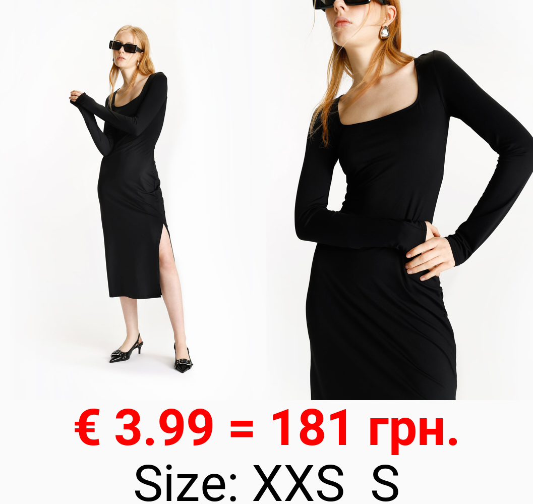 Polyamide long sleeve dress