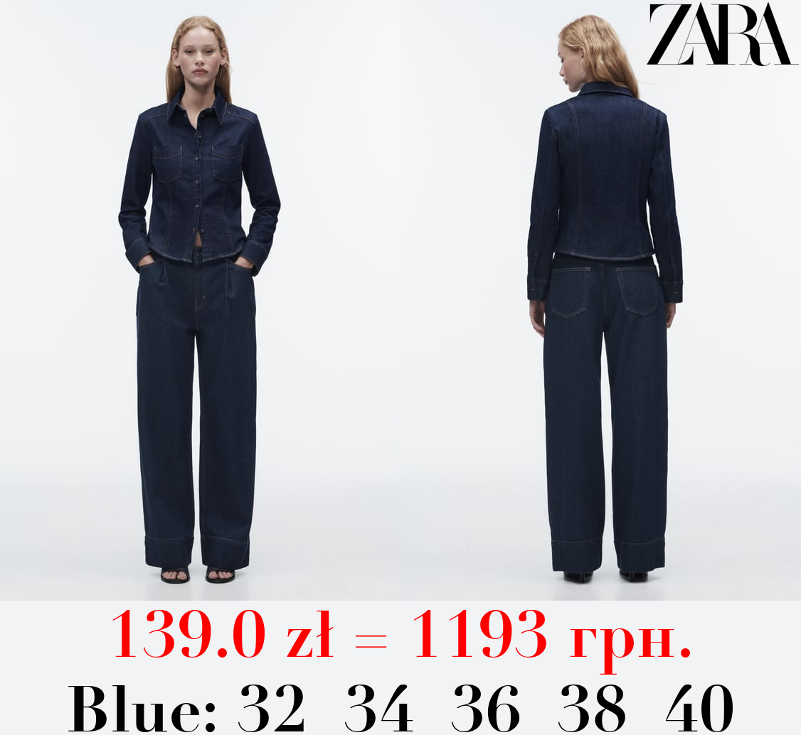 JEANS Z1975 WIDE LEG PLEATS