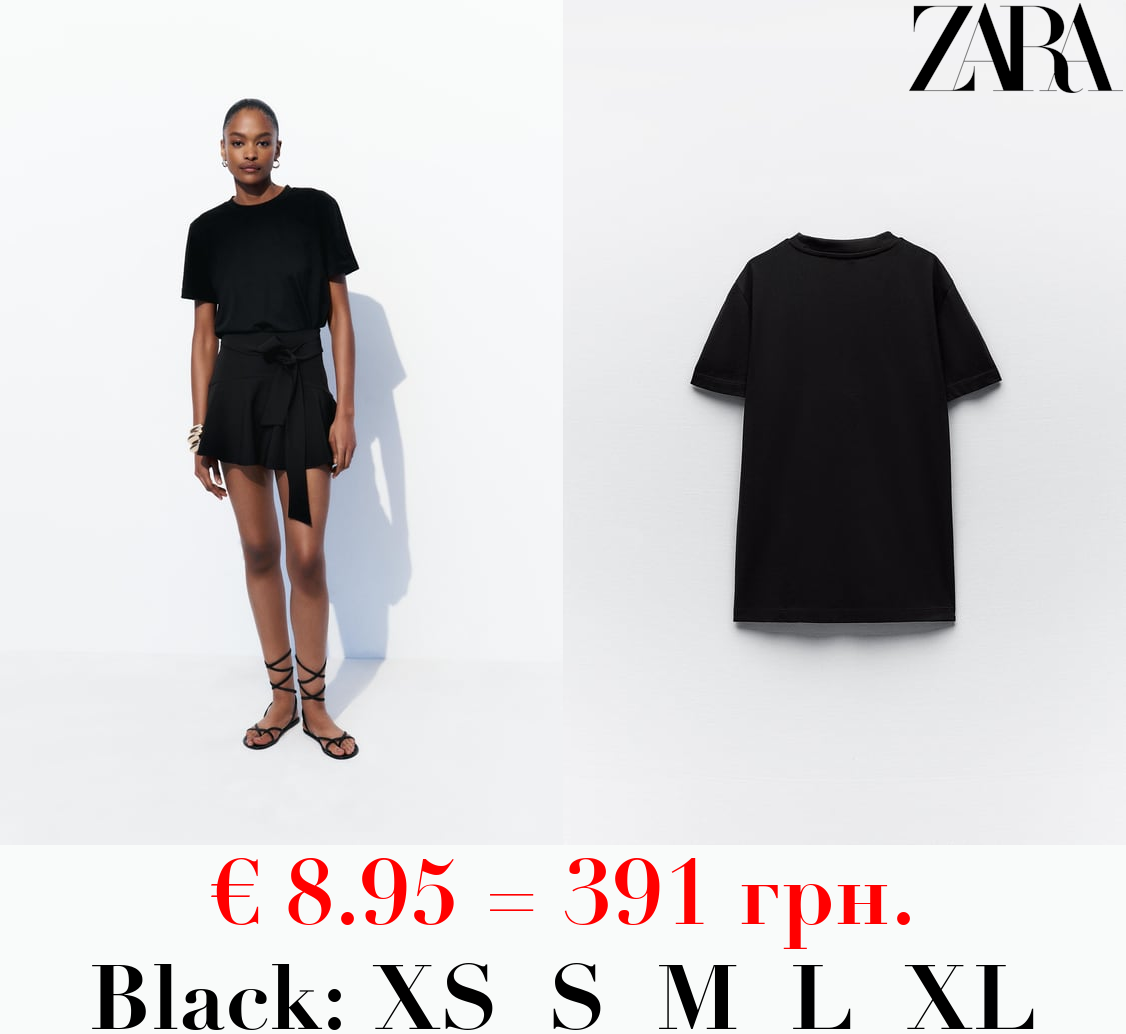 COTTON T-SHIRT WITH ENZYME FINISH