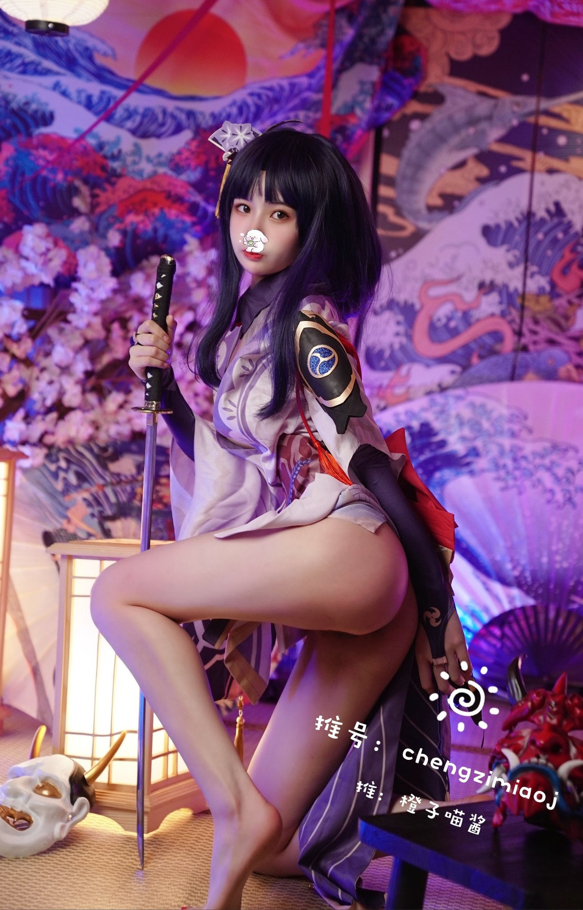 橙子喵酱 Cosplay 雷神 23
