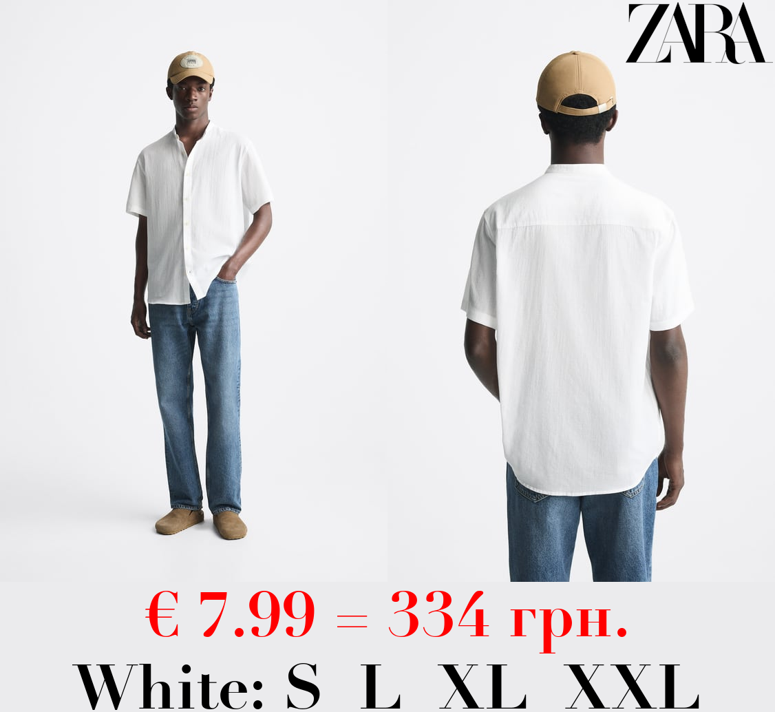 CREASED-EFFECT SHIRT