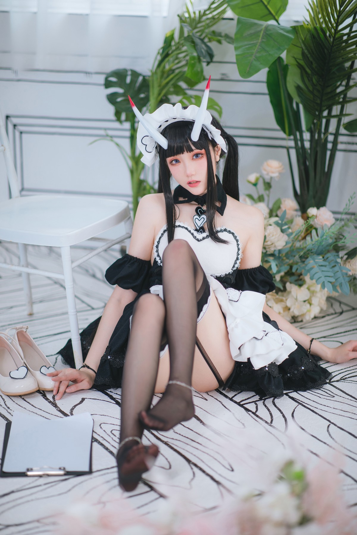 Cosplay 瓜希酱 能代女仆 17