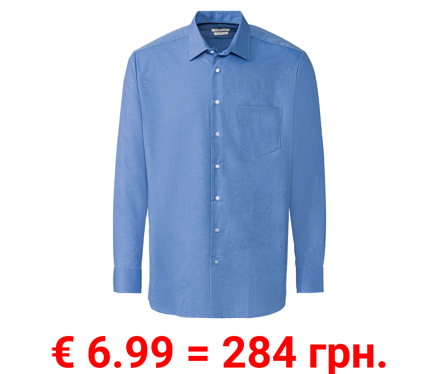 Nobel League Herren Businesshemd, Regular Fit, blau