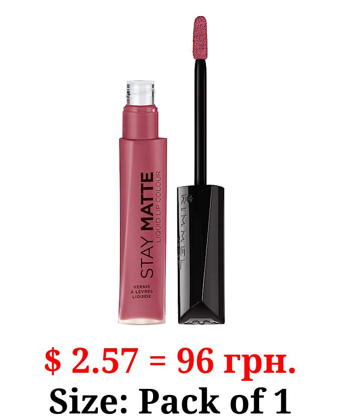 Rimmel Stay Matte Lip Liquid, Rose & Shine, 0.21 Fl Oz (Pack of 1)