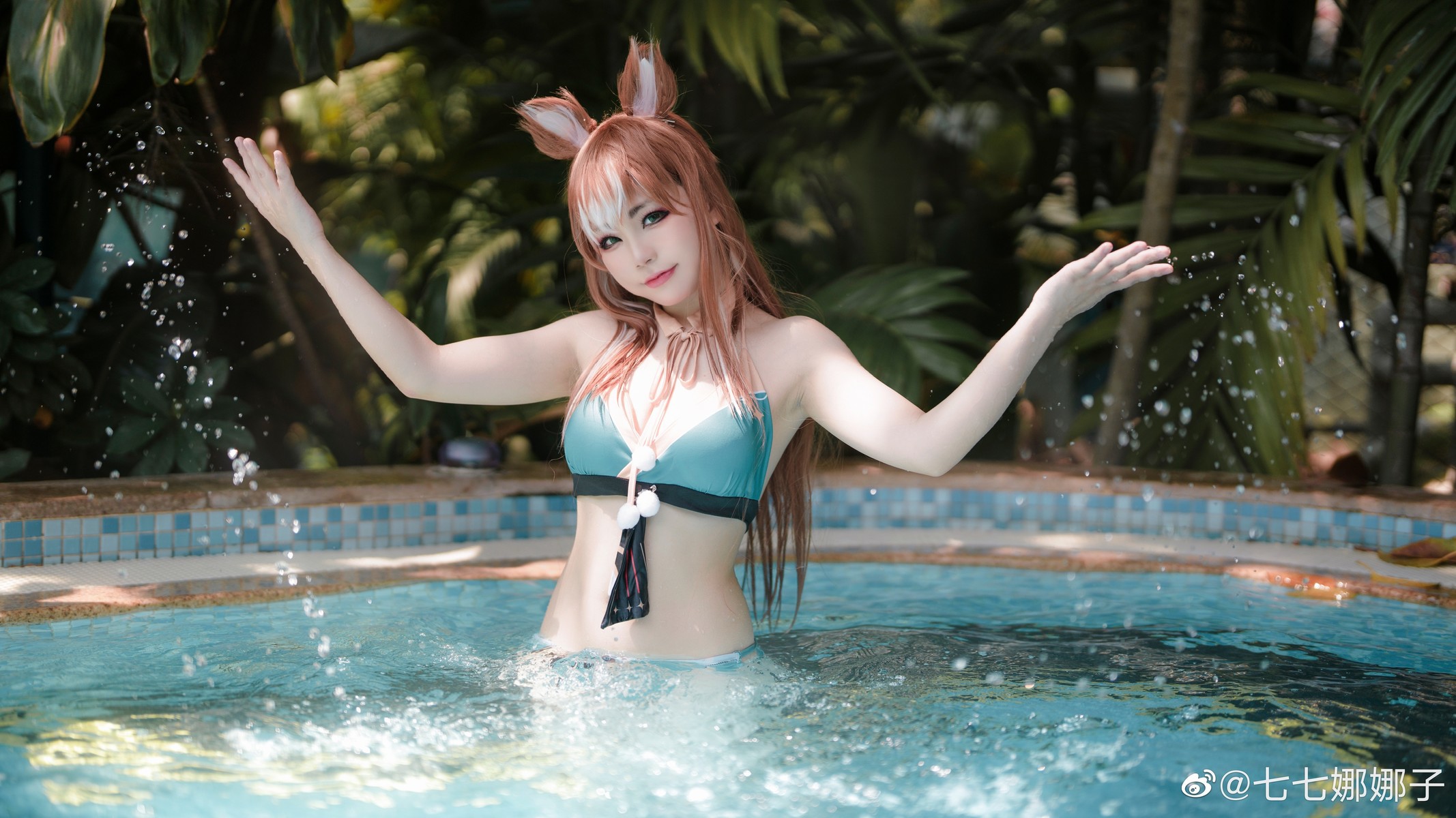 七七娜娜子 Cosplay 希娜吧 ​​​Swimsuit Ver 12