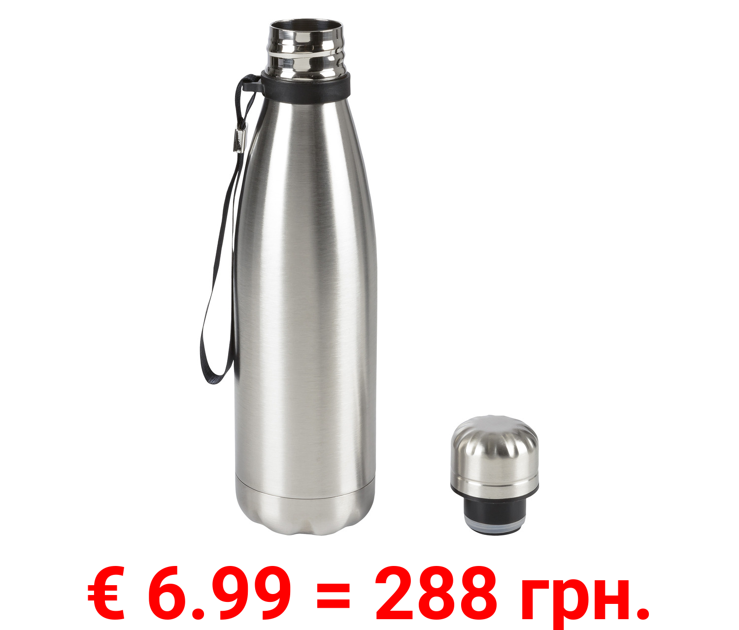 ERNESTO® Isolierflasche, mit Trageschlaufe