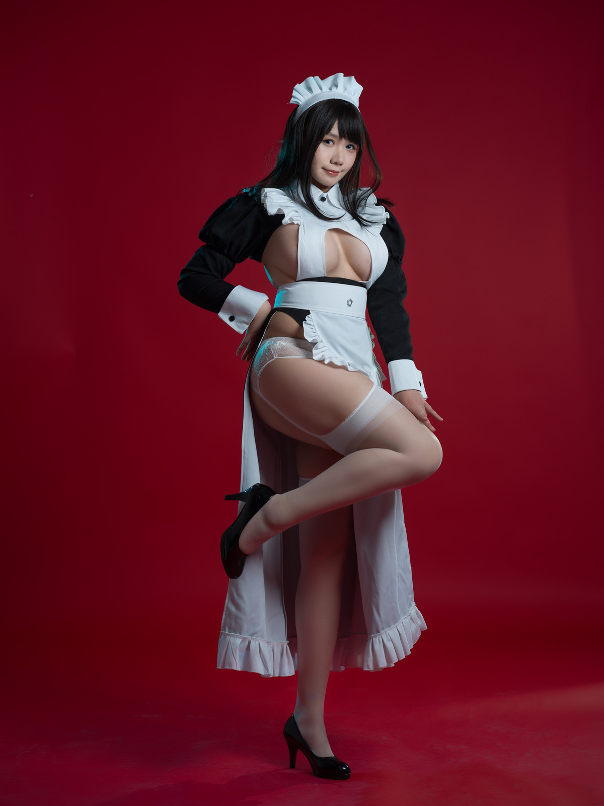 Cosplay 麻花麻花酱 女仆系列 60