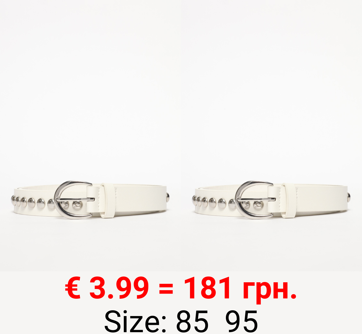 Belt with studs