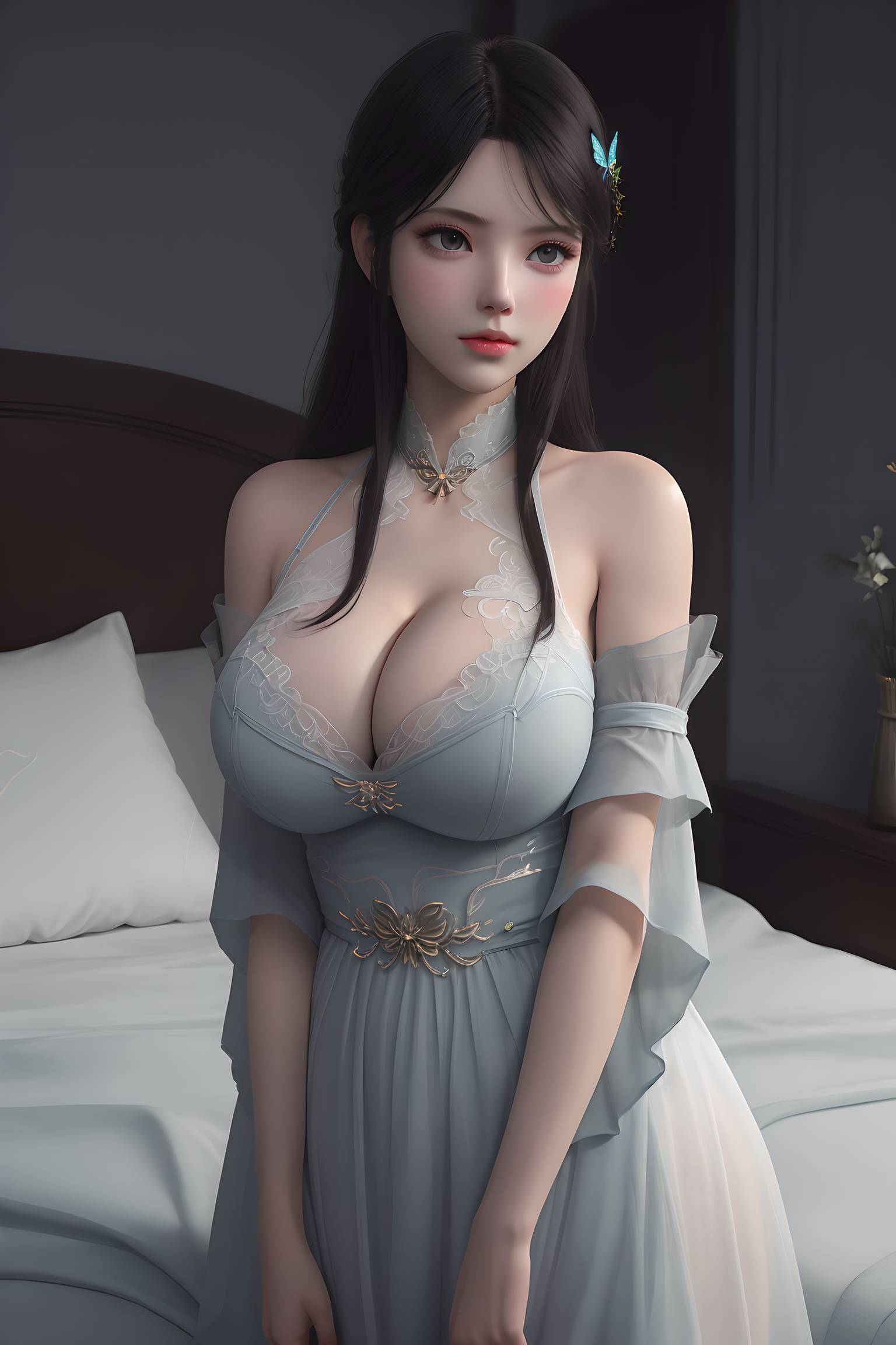 图片[32]-斗破苍穹-萧薰儿 蝶翼内衣写真-六色网