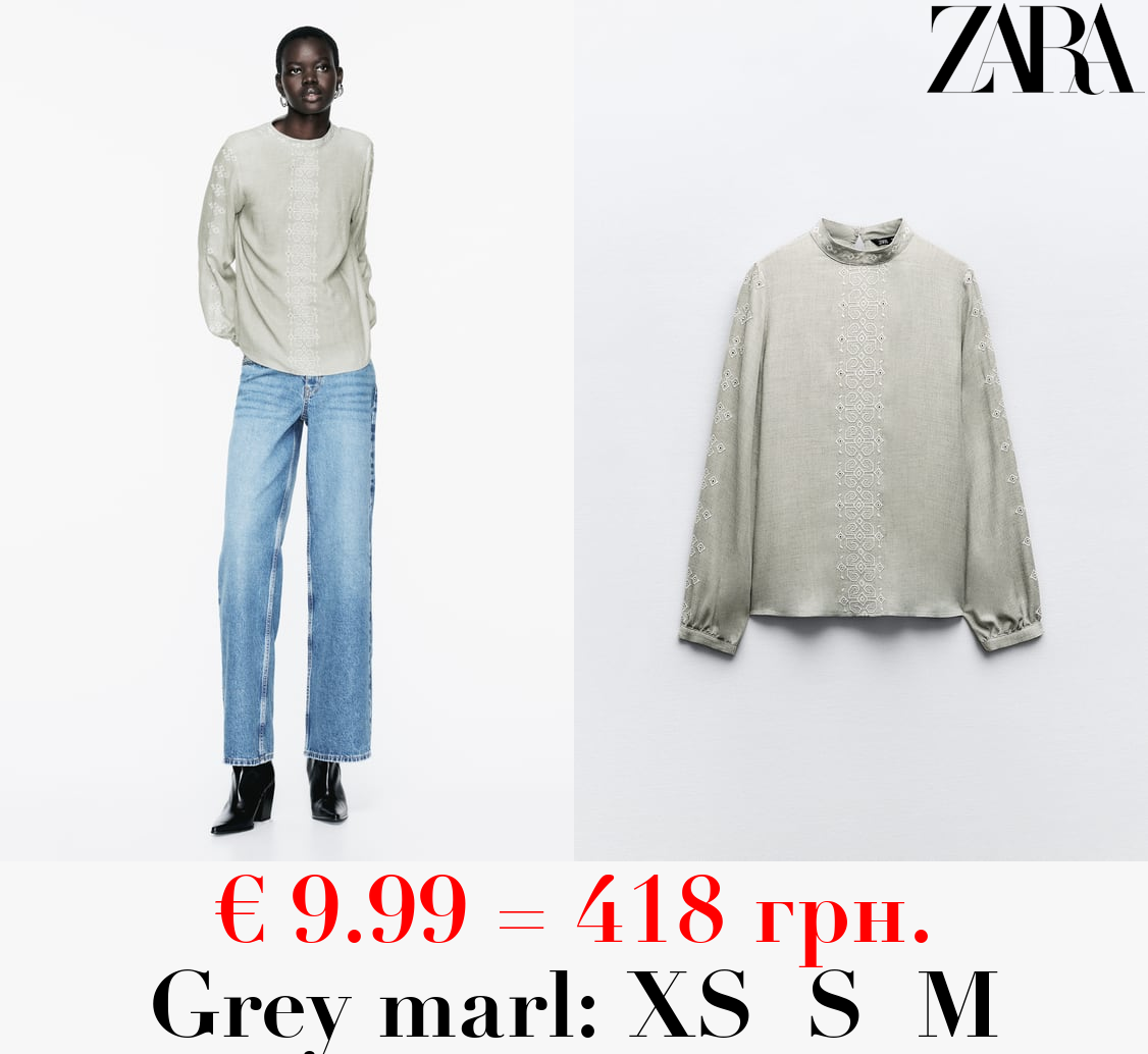 TOP WITH CUTWORK EMBROIDERY