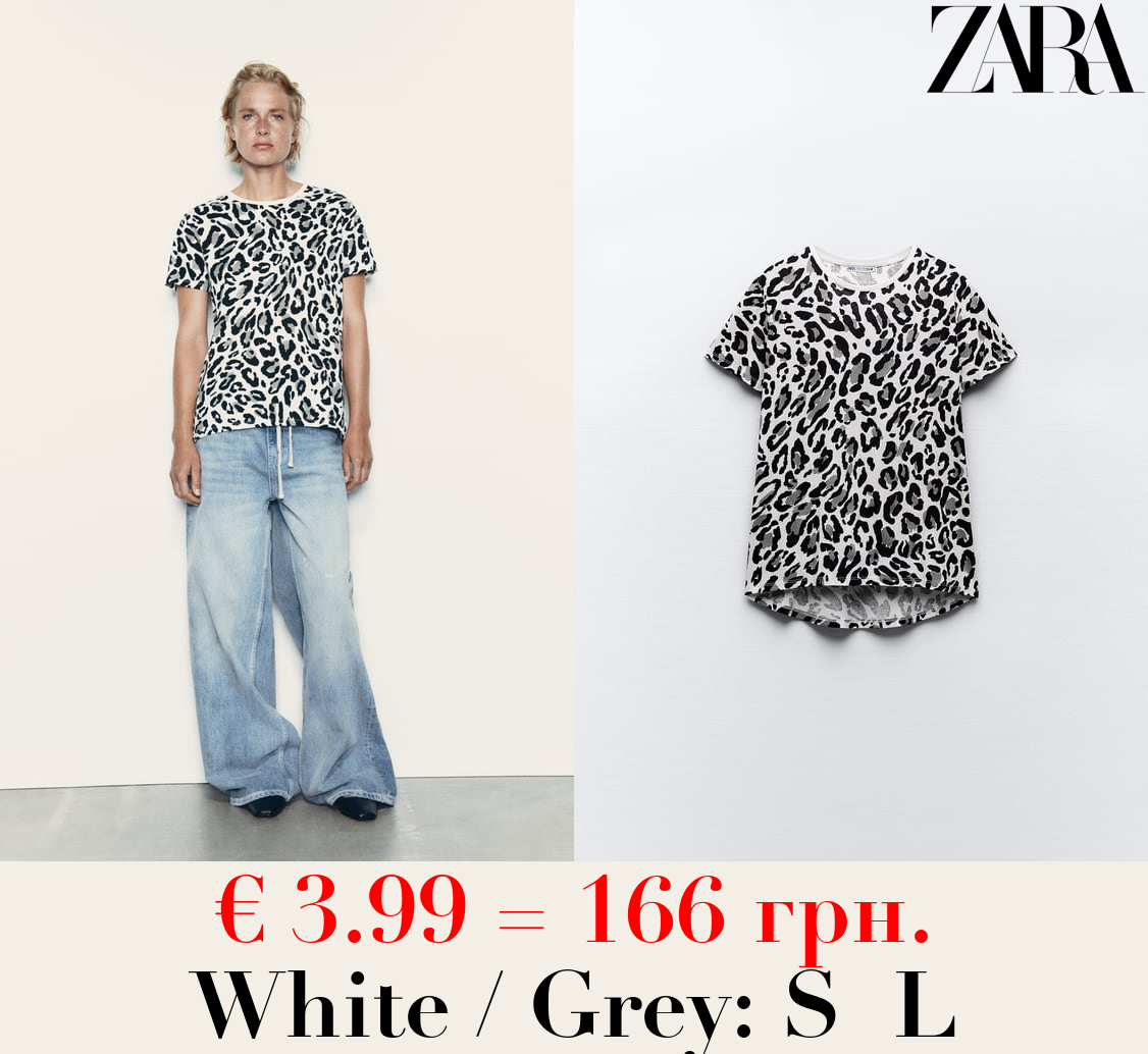 BASIC T-SHIRT WITH ASYMMETRIC HEM