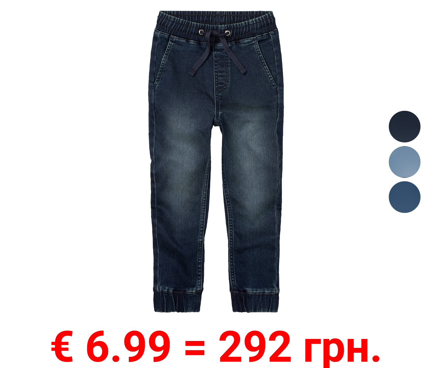 lupilu® Kleinkinder Jungen mit Bündchen, Sweat Denim
