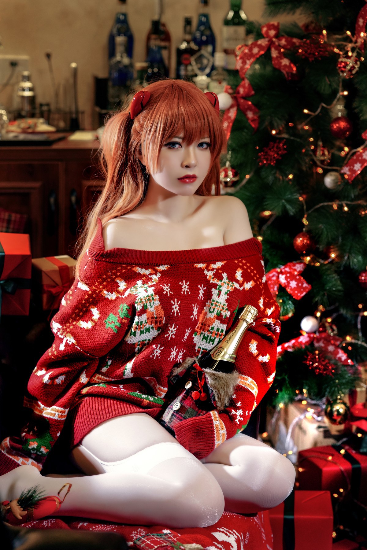 Cosplay 半半子 式波・ASUKA Christmas 19