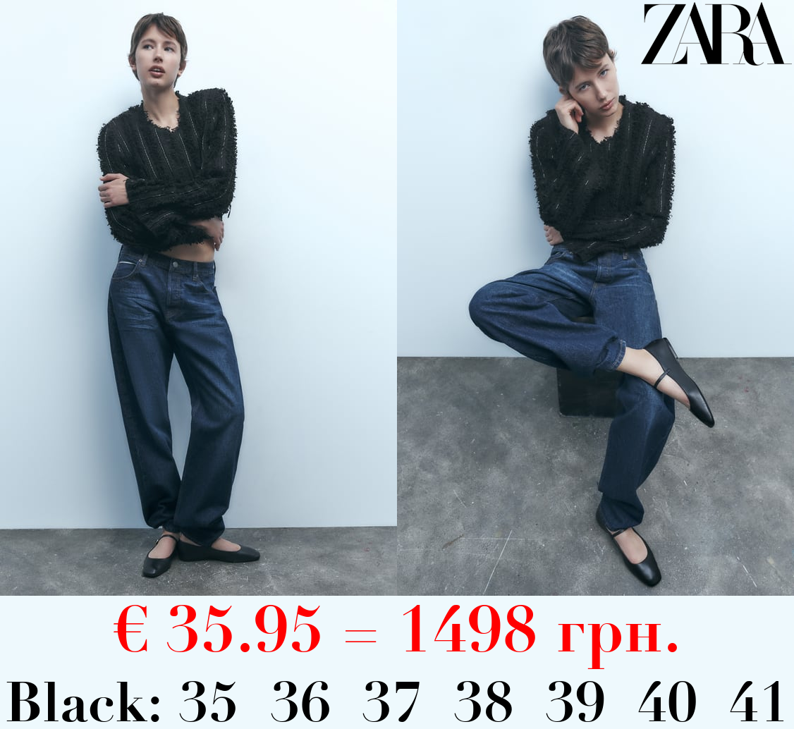 LEATHER BALLET FLATS