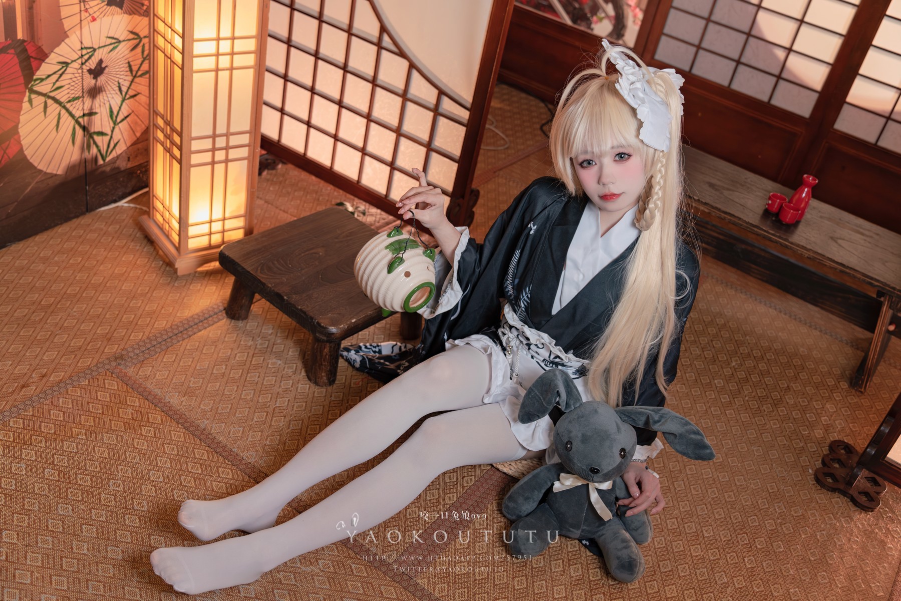 Cosplay 黏黏团子兔 六月T3专属特典 『穹妹浴衣』 4