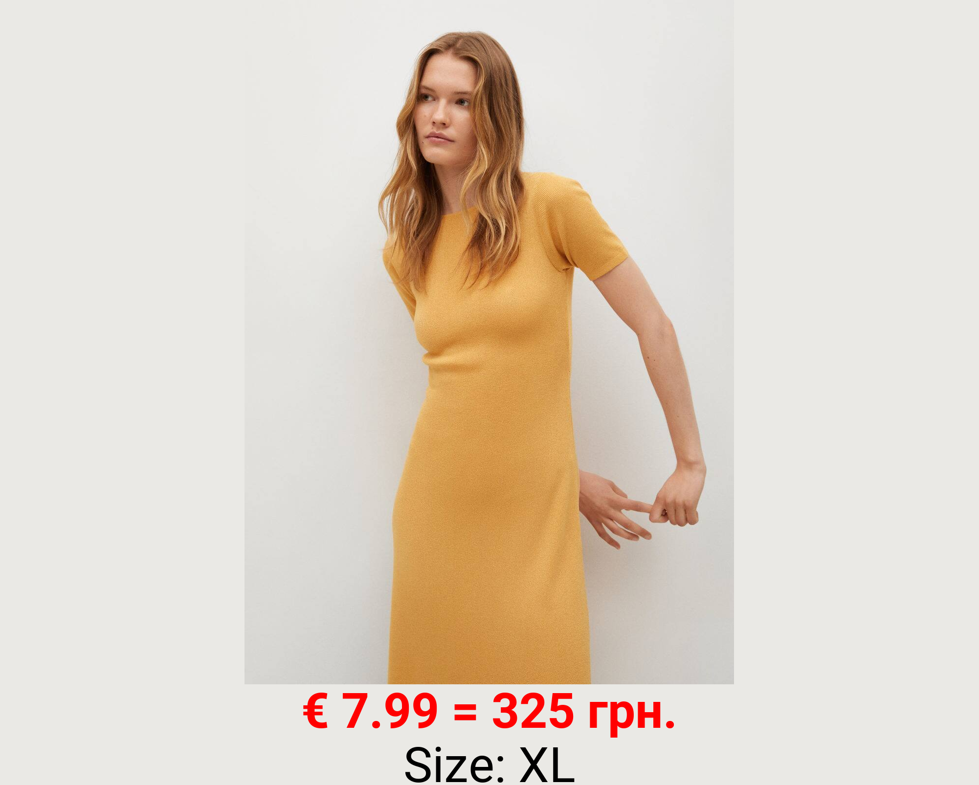 Vestido punto abertura