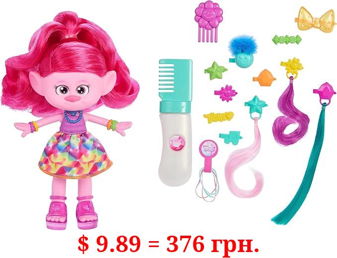 Mattel ​DreamWorks Trolls Band Together Doll & 15+ Accessories, Hair-tastic Queen Poppy Fashion Doll with Glitter Comb