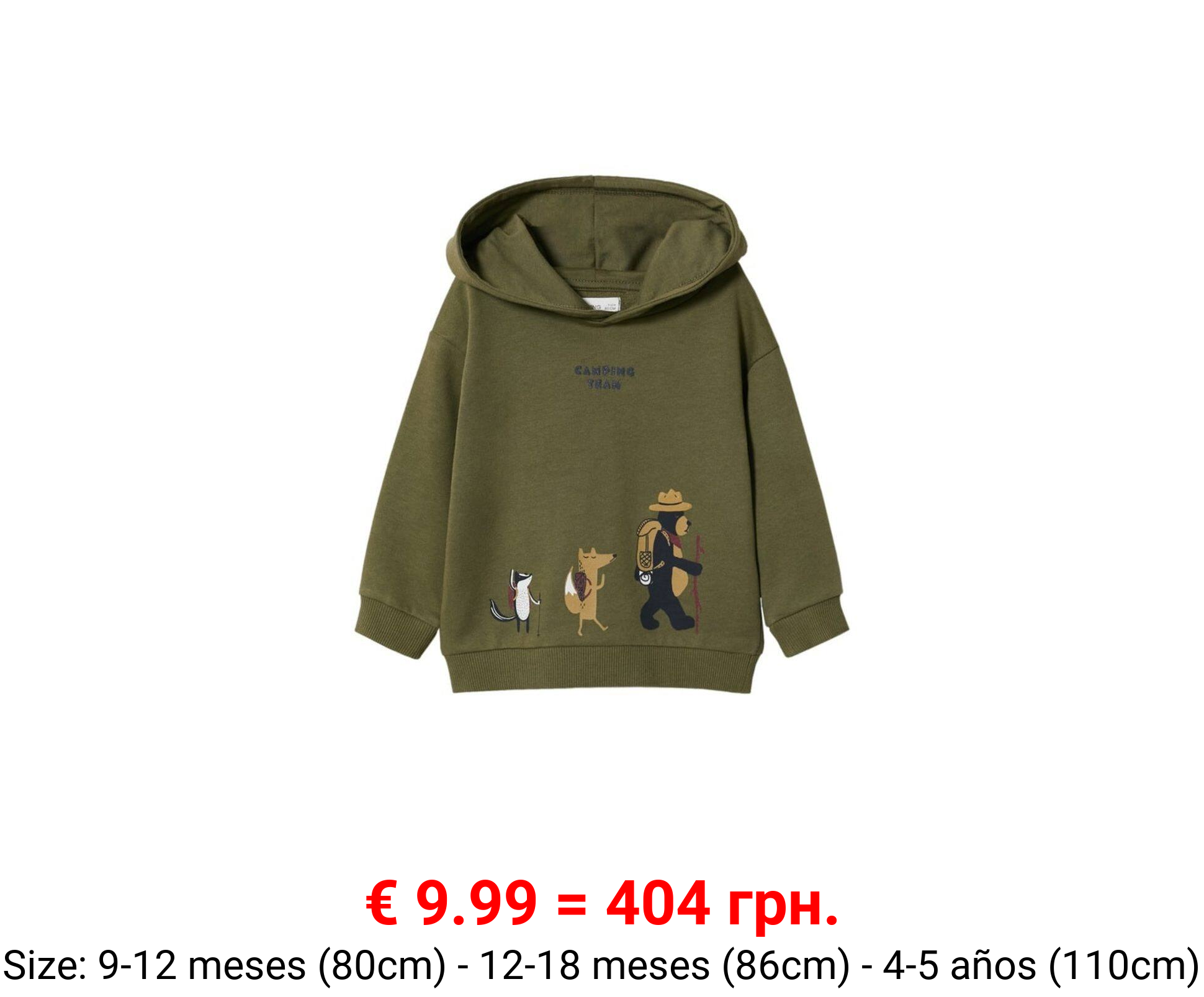 Sudadera estampada capucha