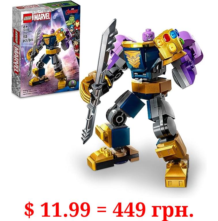 LEGO Marvel Thanos Mech Armor 76242, Avengers Action Figure Set, Building Toy with Infinity Gauntlet & Stones, Collectable Super Hero Gift for Boys and Girls Ages 6 Plus