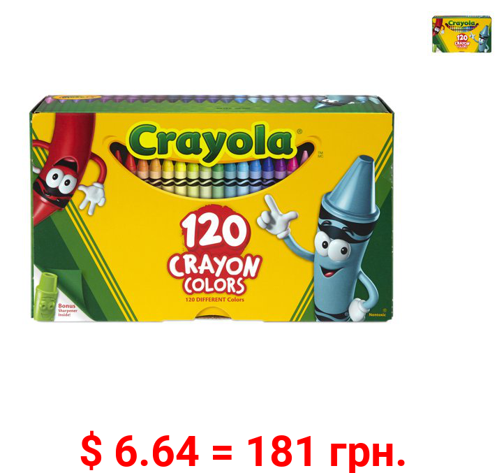 Crayola Giant Box of Crayons, 120 Count