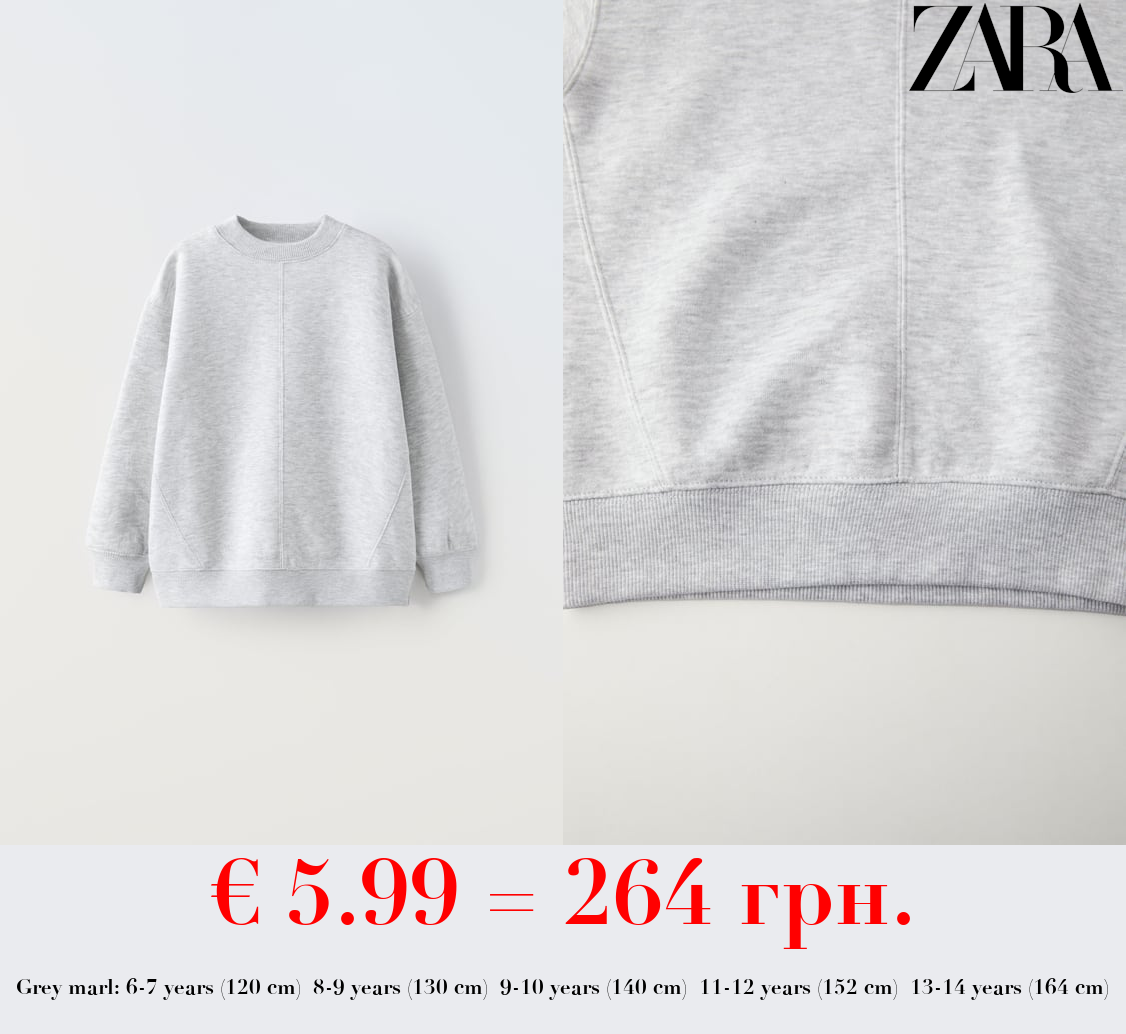 BASIC PLUSH SWEATSHIRT