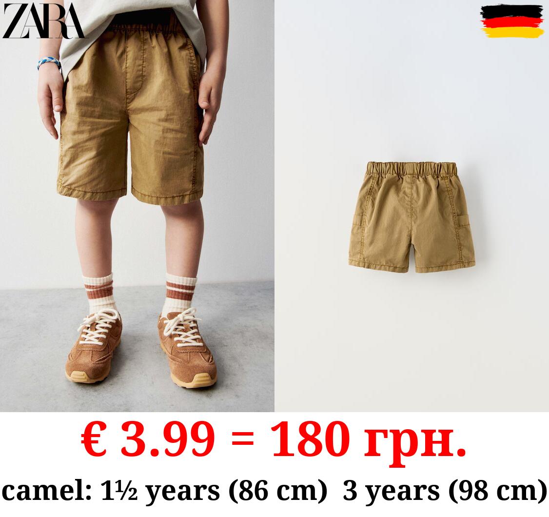 MULTI-POCKET BERMUDA SHORTS WITH BELT