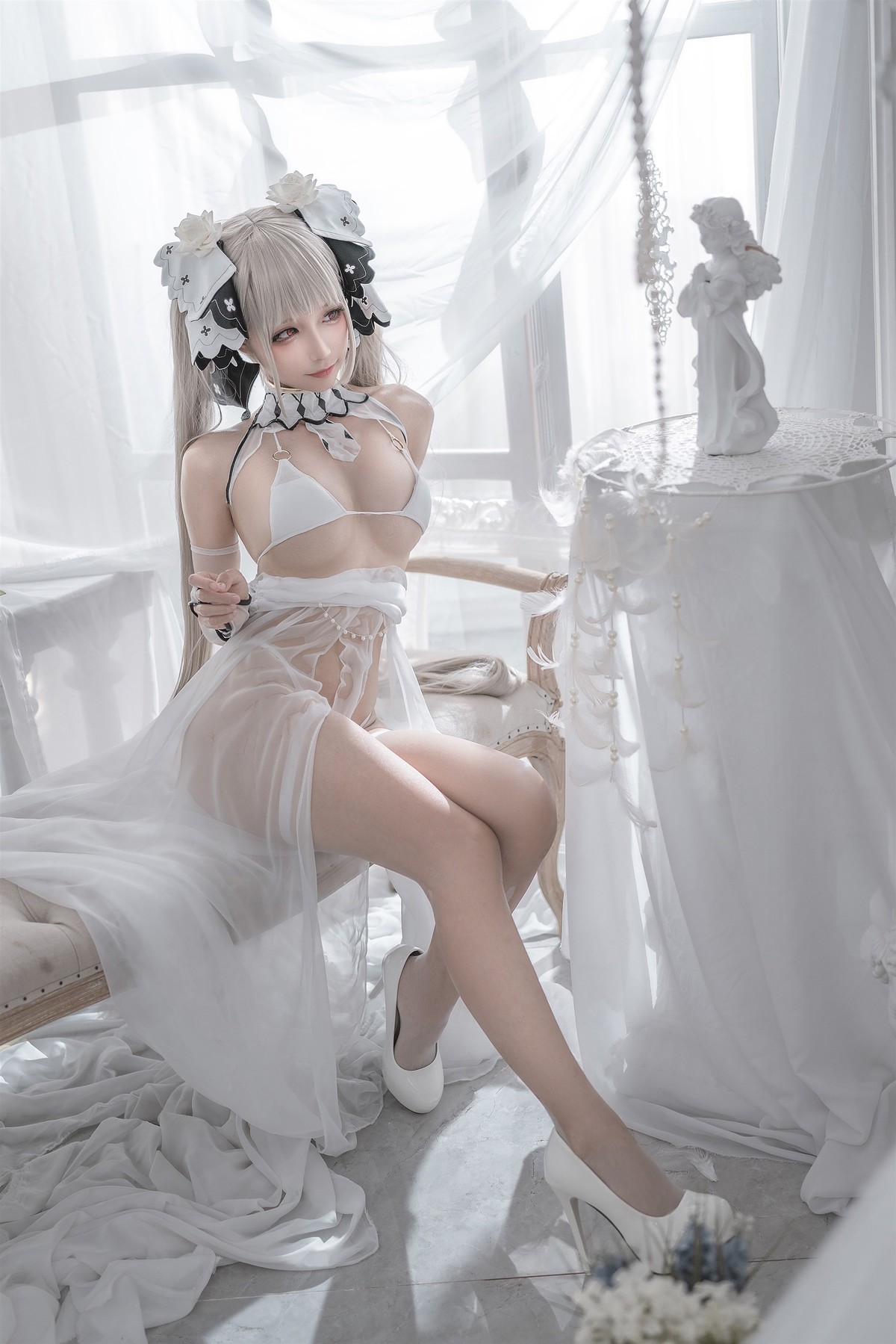 蠢沫沫 Cosplay 可畏婚纱 2