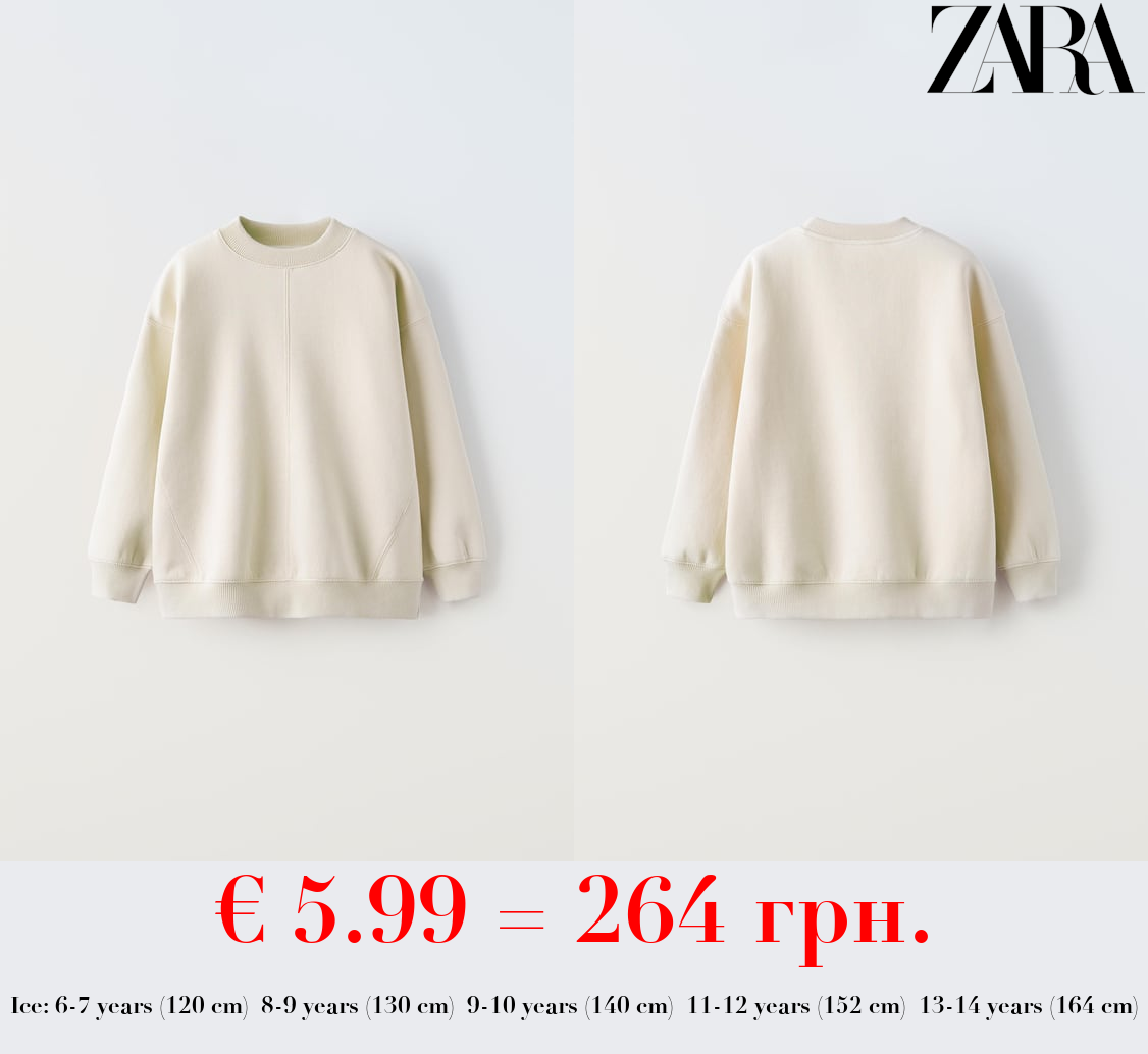 BASIC PLUSH SWEATSHIRT