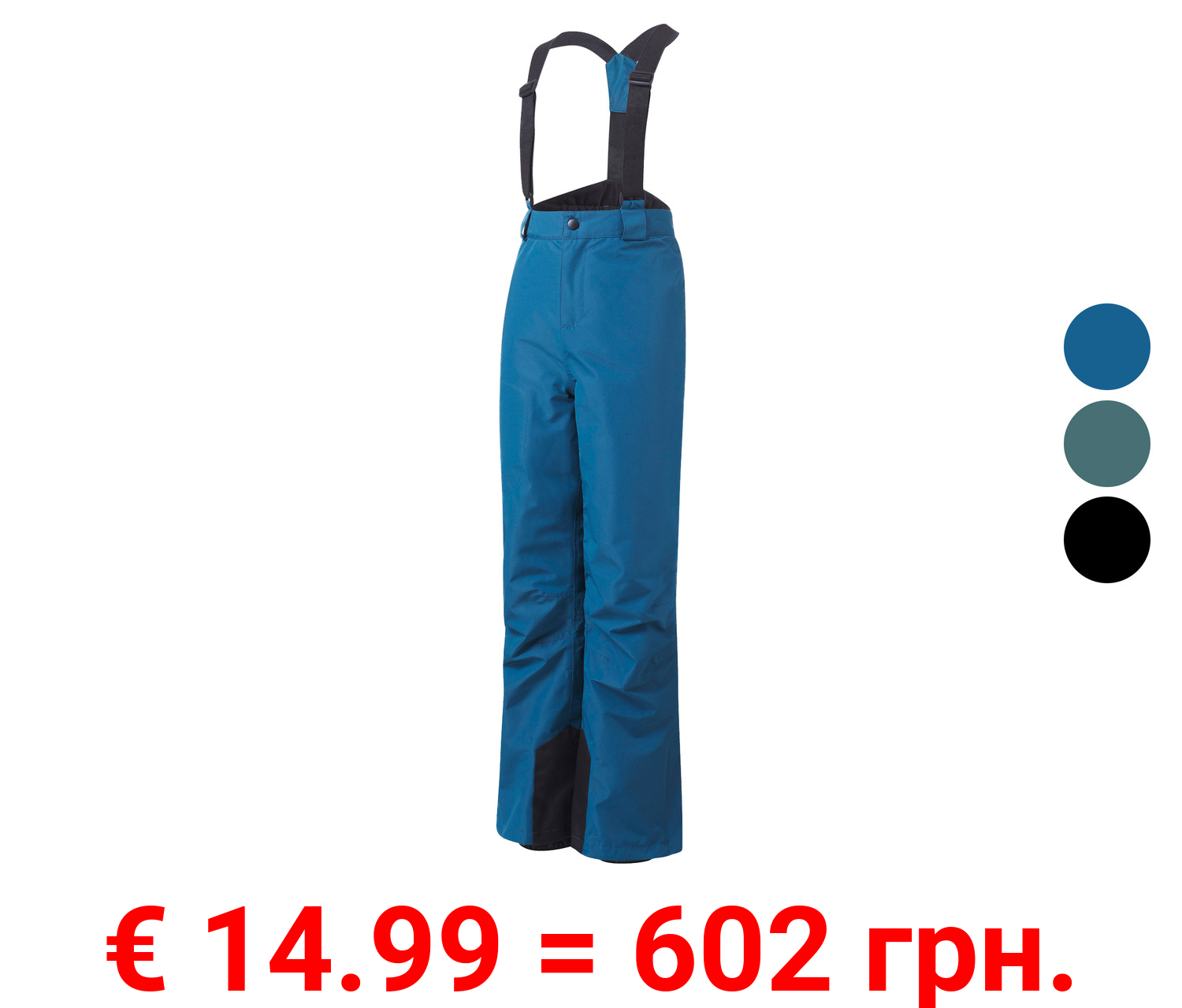 CRIVIT Kinder Skihose, wasserabweisendes Obermaterial