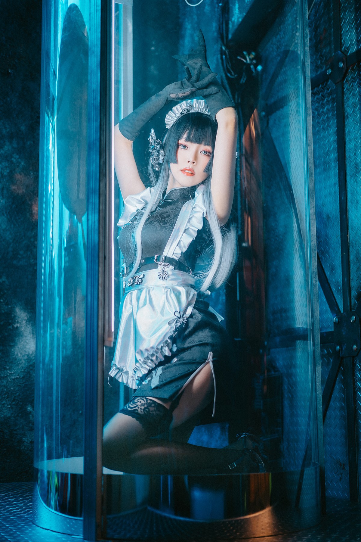 Cosplay ElyEE子 賽博女僕 Melanite黑榴石 7